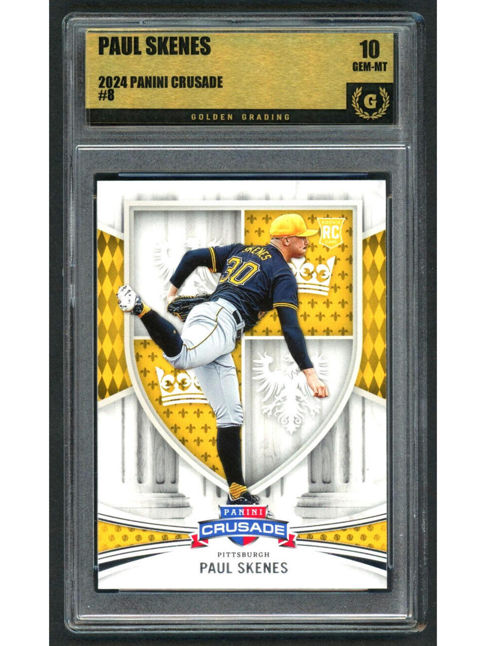 2024 Panini Crusade Paul Skenes Rookie card (RC) Pirates Gem Mint 10